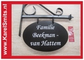 Uithangbord Ovaal laten maken, type Zwolle Zwart